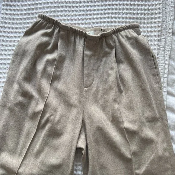 Vince Women's Flannel Wide Leg Pull on Pants - Picture 5 of 8